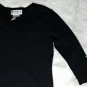 Joseph A. mid sleeve round neck shirt